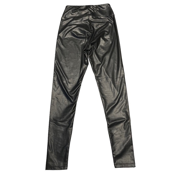 Streetwear Society - Women’s Faux Leather Leggings - Picture 2 of 9